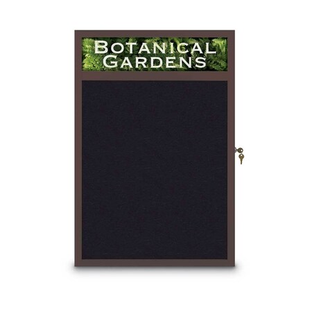 United Visual Products Open Faced Traditional Rounded Corkboard UV644ARC-SATIN-MEDGRY